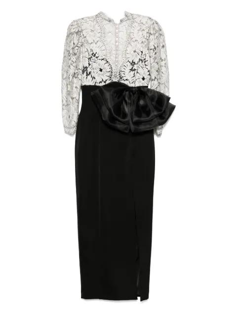 lace-bow dress by SILK LOVE&LACE