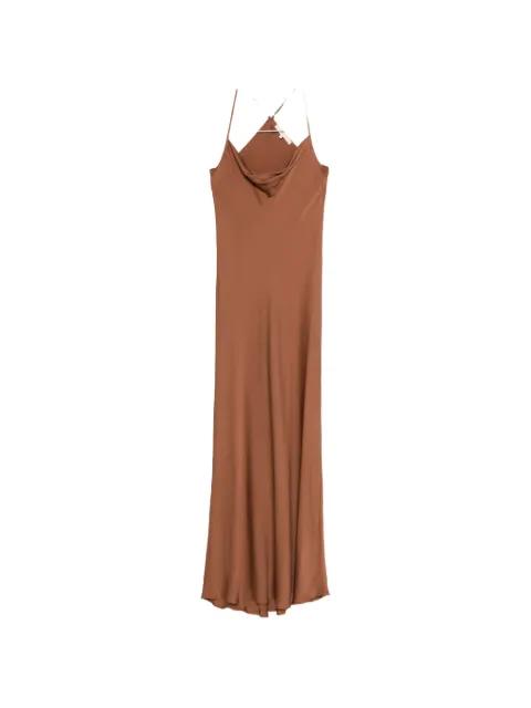 St. Germaine cowl neck slip maxi dress by SILK95FIVE
