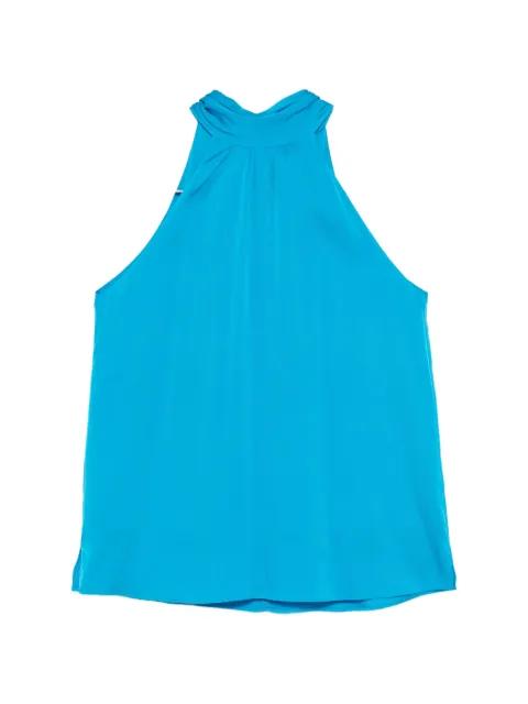 Villete gathered halter top by SILK95FIVE