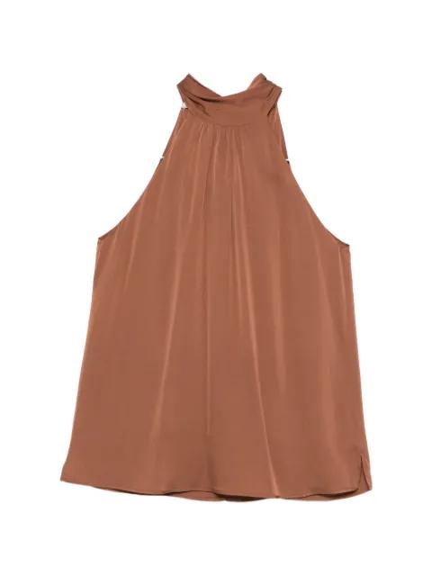 Villete halterneck blouse by SILK95FIVE
