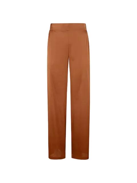 elasticated-waistband silk trousers by SILK95FIVE