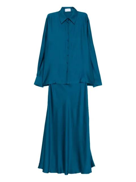 silk maxi skirt (set of two) by SILKYLICIOUS
