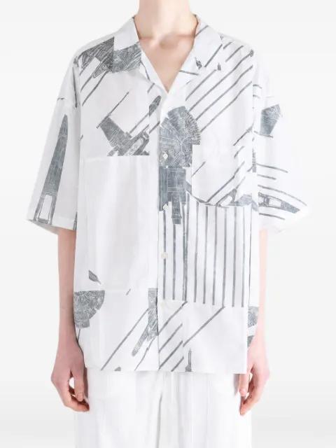graphic-print short-sleeve shirt by SILLAGE
