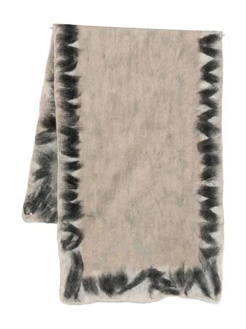 jagged-edge scarf by SILVANA
