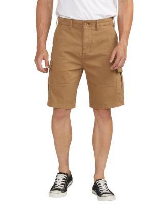 Men's Essential Twill Cargo 10" Shorts by SILVER JEANS CO.