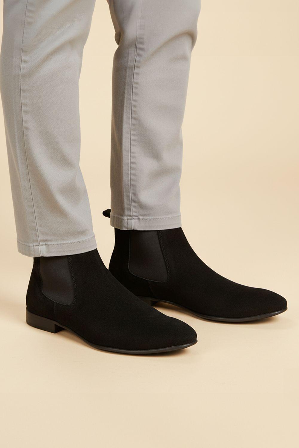 Carnaby Suede Leather Smart Formal Mens Chelsea Boots by SILVER STREET LONDON