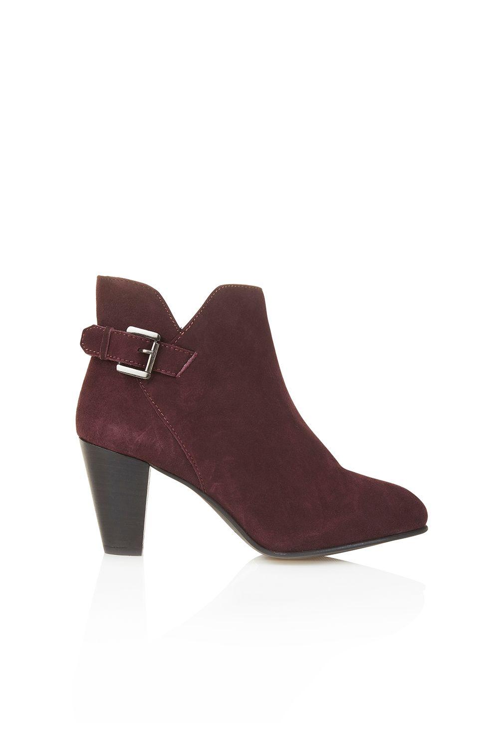 Emma Suede Ankle Heel Boot by SILVER STREET LONDON
