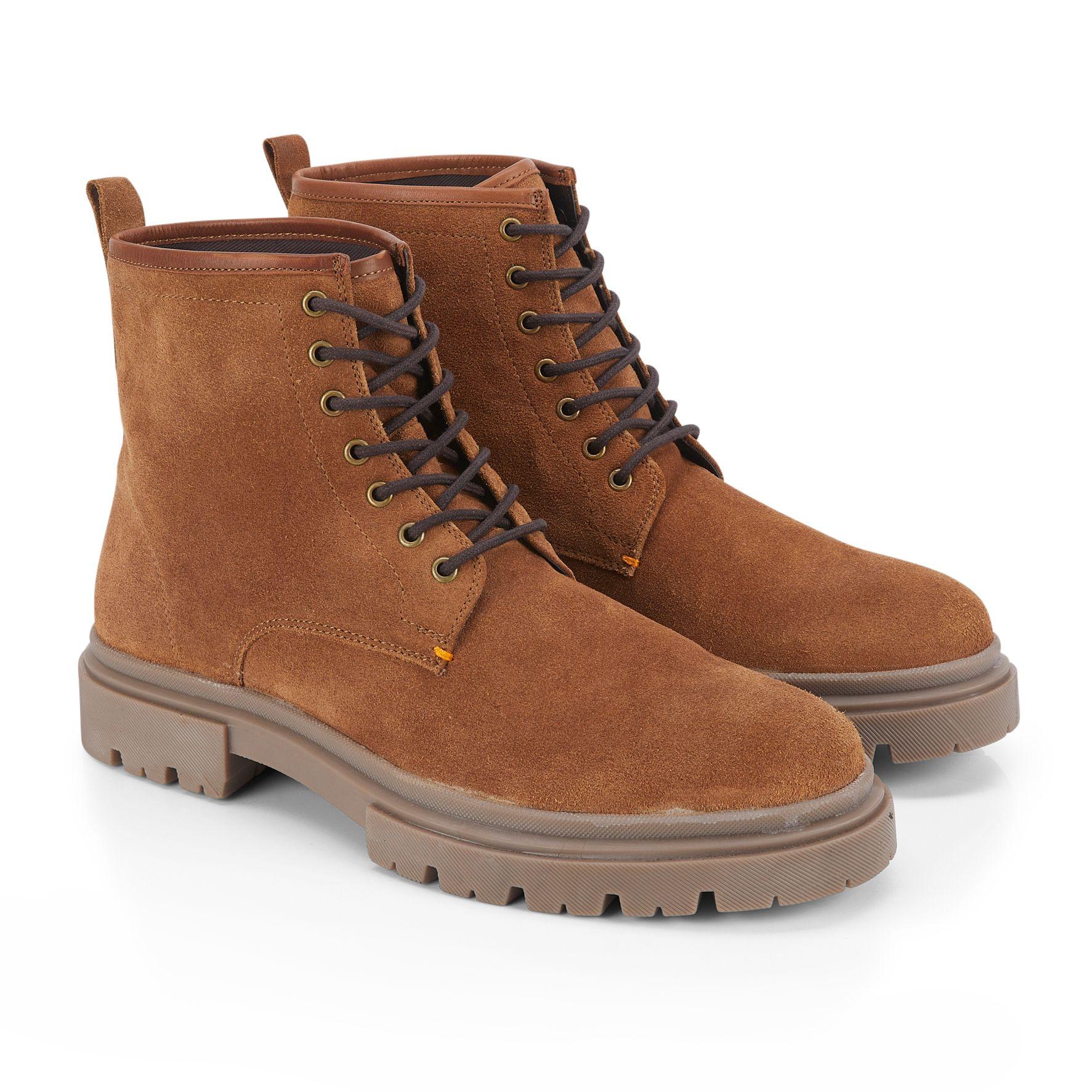 Greenwich Suede Leather Mens Lace Up Boots by SILVER STREET LONDON