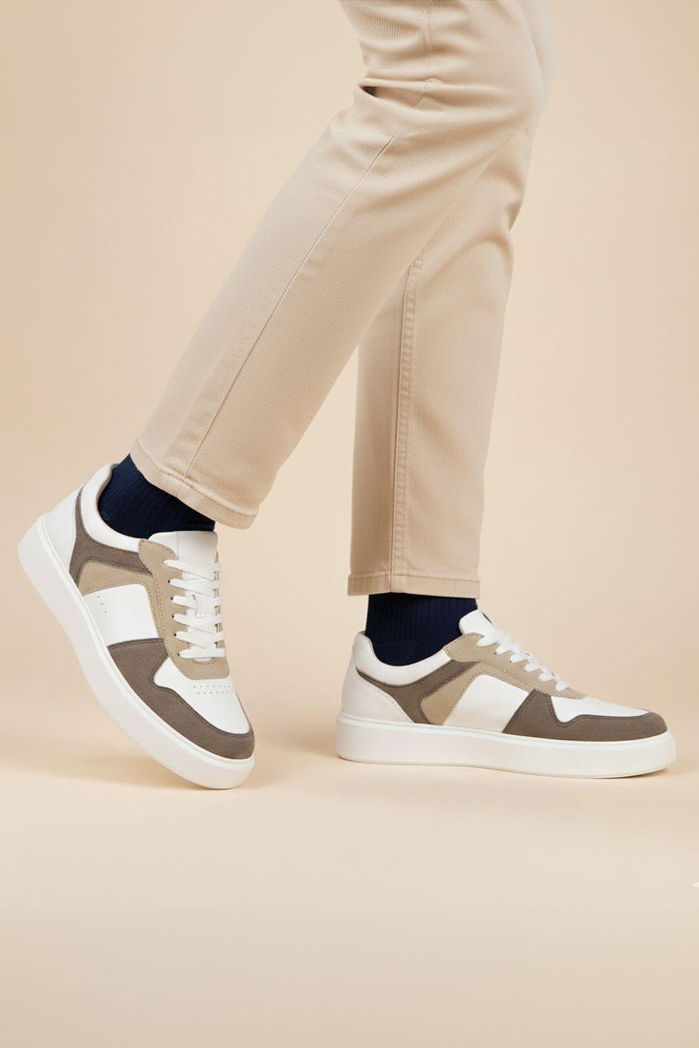 Hampton Premium Leather Casual Mens Trainers by SILVER STREET LONDON
