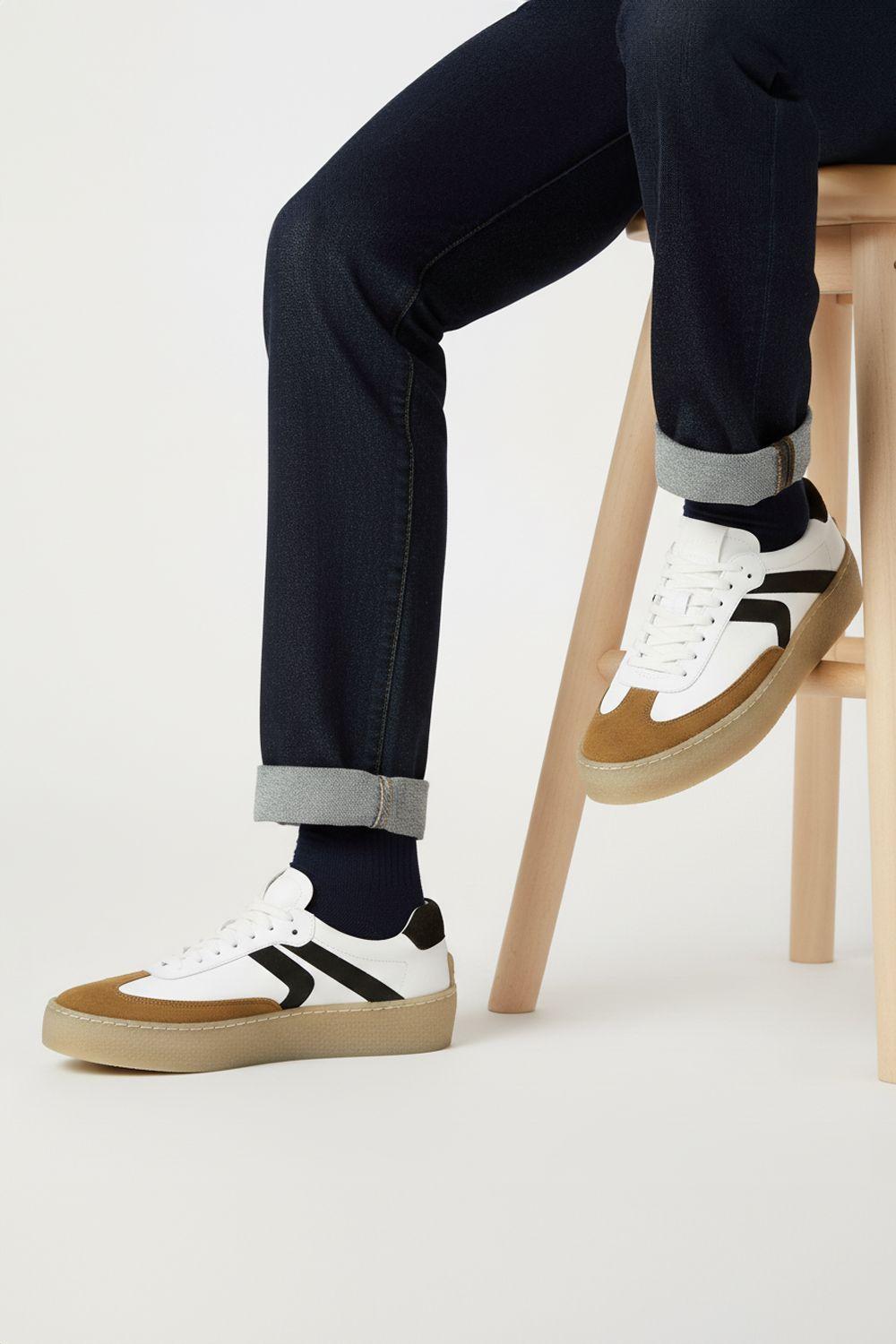 Harold Premium Leather Casual Mens Trainers by SILVER STREET LONDON