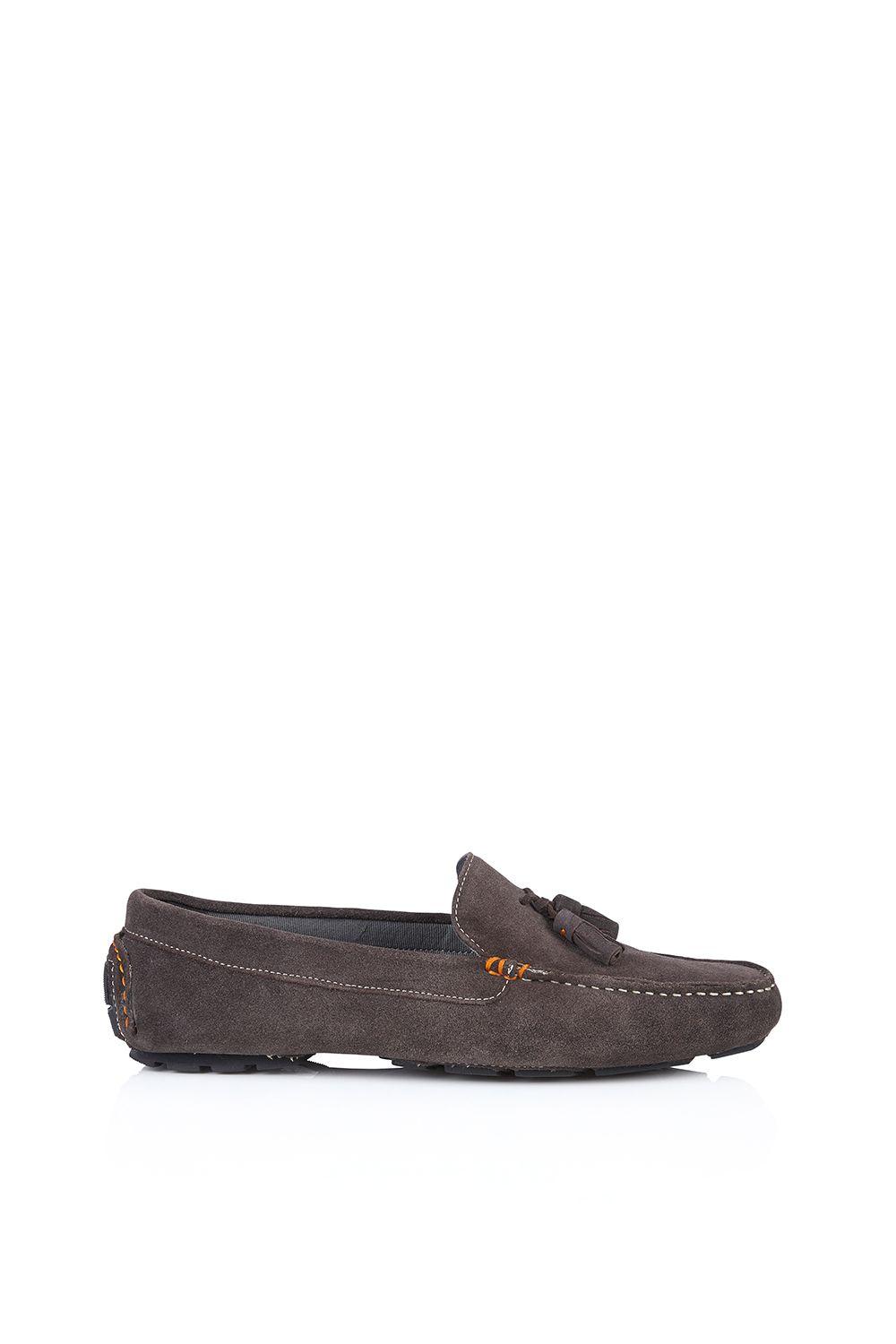 Jackson Suede Leather Driving Moccasin Mens Tassel Loafers by SILVER STREET LONDON