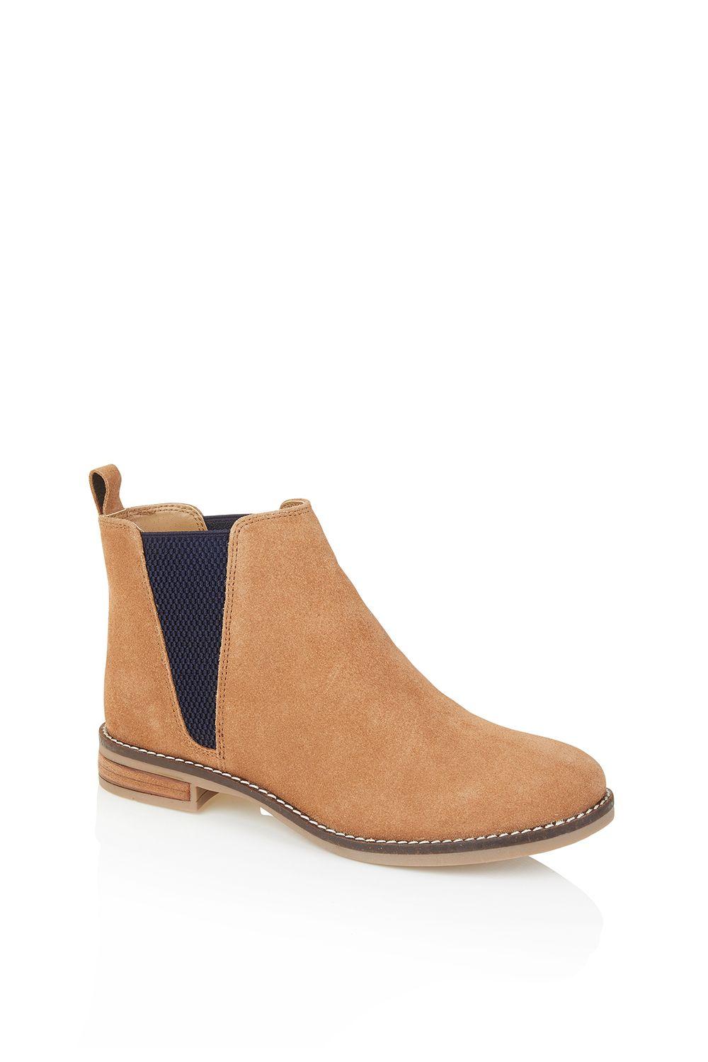 Juliet Suede Leather Womens Chelsea Boots by SILVER STREET LONDON
