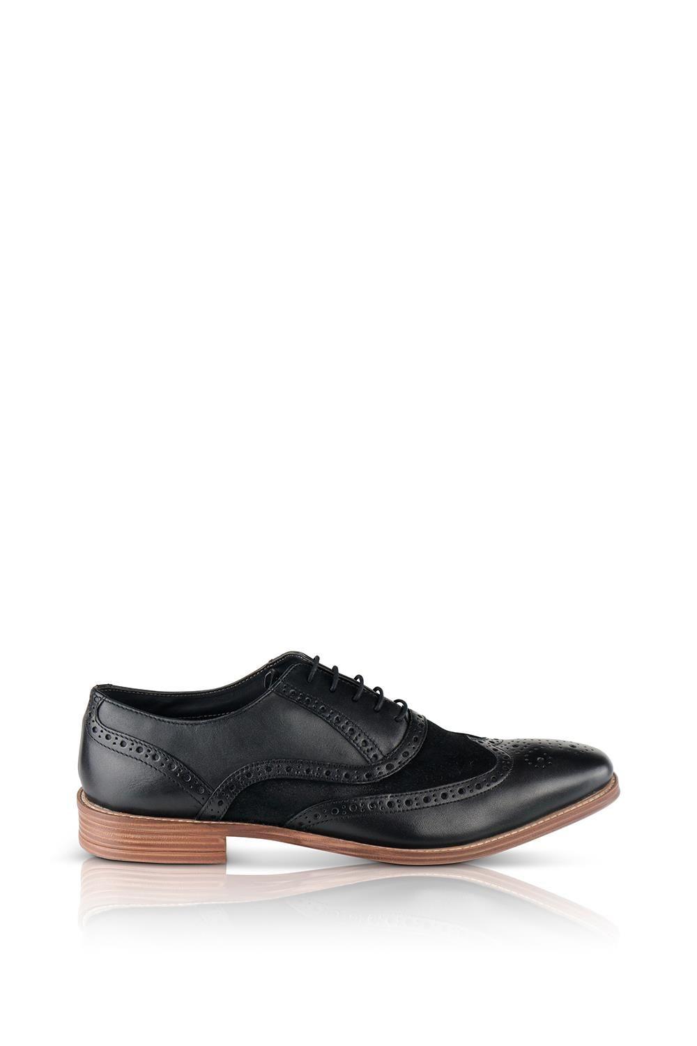 Lennox Leather Smart Formal Oxford Brogue Shoes by SILVER STREET LONDON