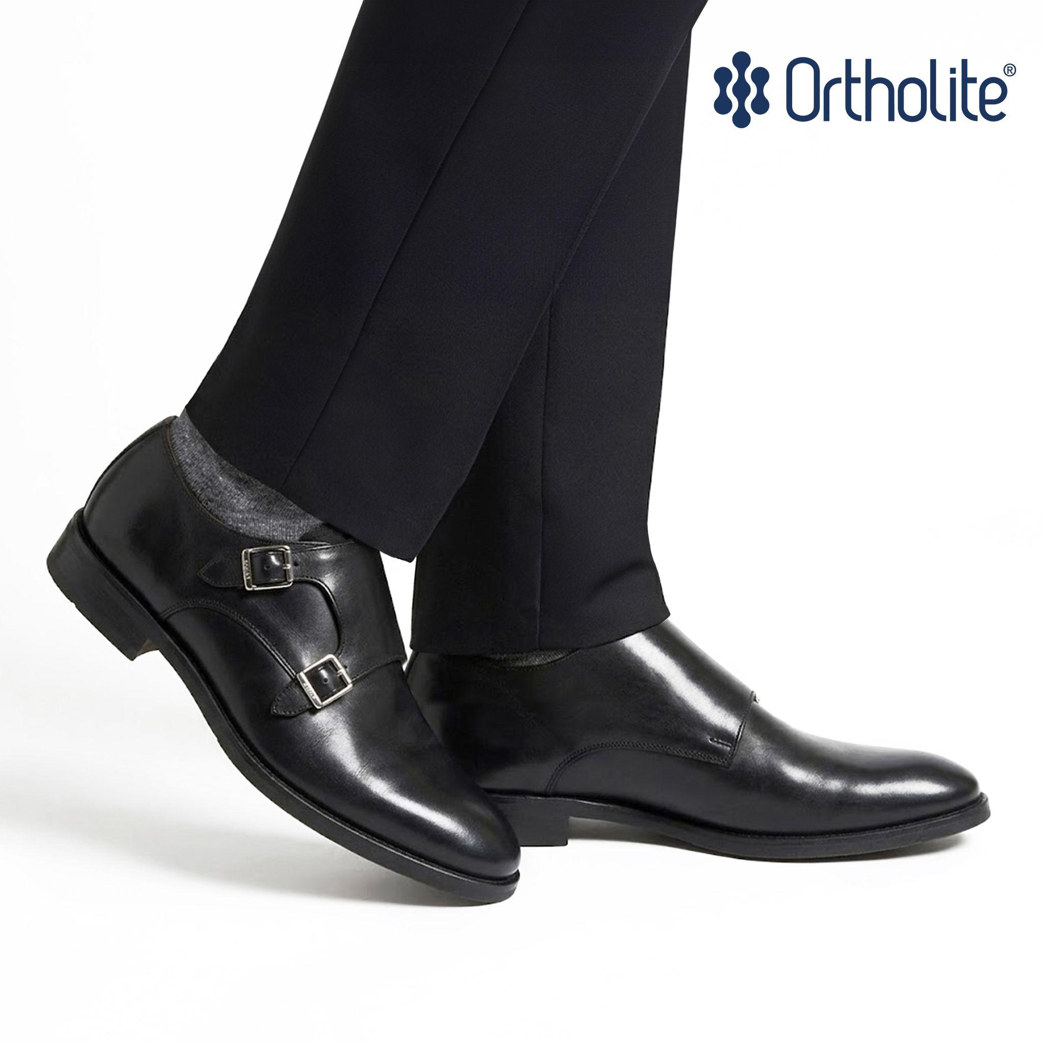 Malvern Leather Mens Double Monk Shoes by SILVER STREET LONDON