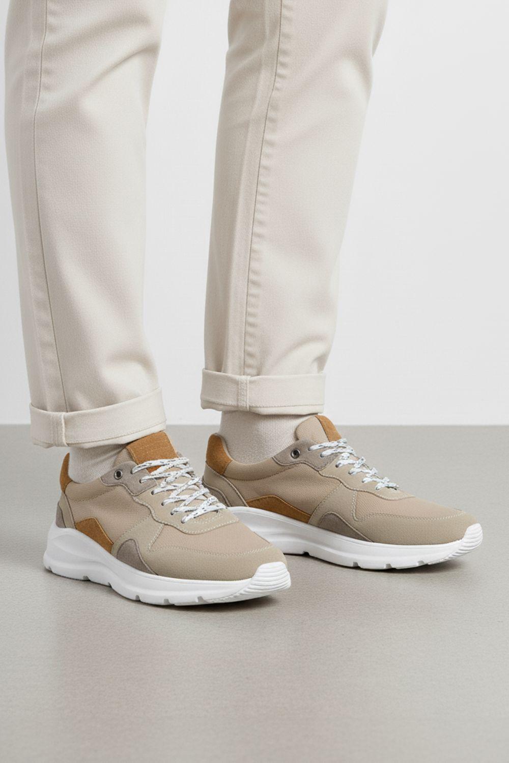 Mayfair Premium Leather Casual Mens Trainers by SILVER STREET LONDON