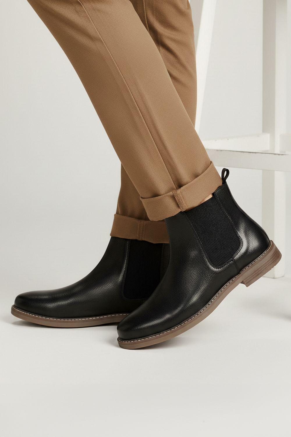 Mount Premium Leather Mens Chelsea Boots by SILVER STREET LONDON