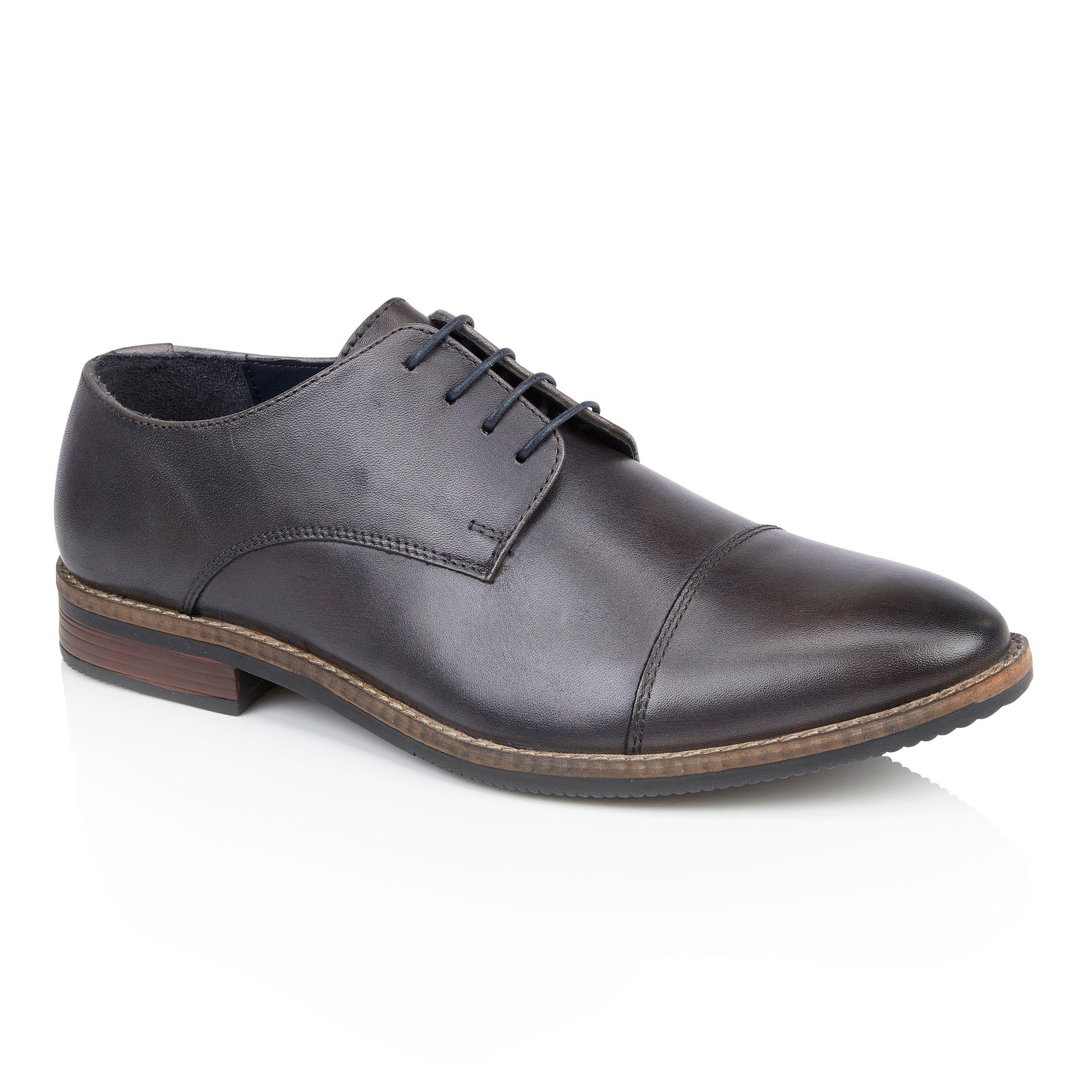 Rufus Premium Leather Mens Derby Shoes by SILVER STREET LONDON