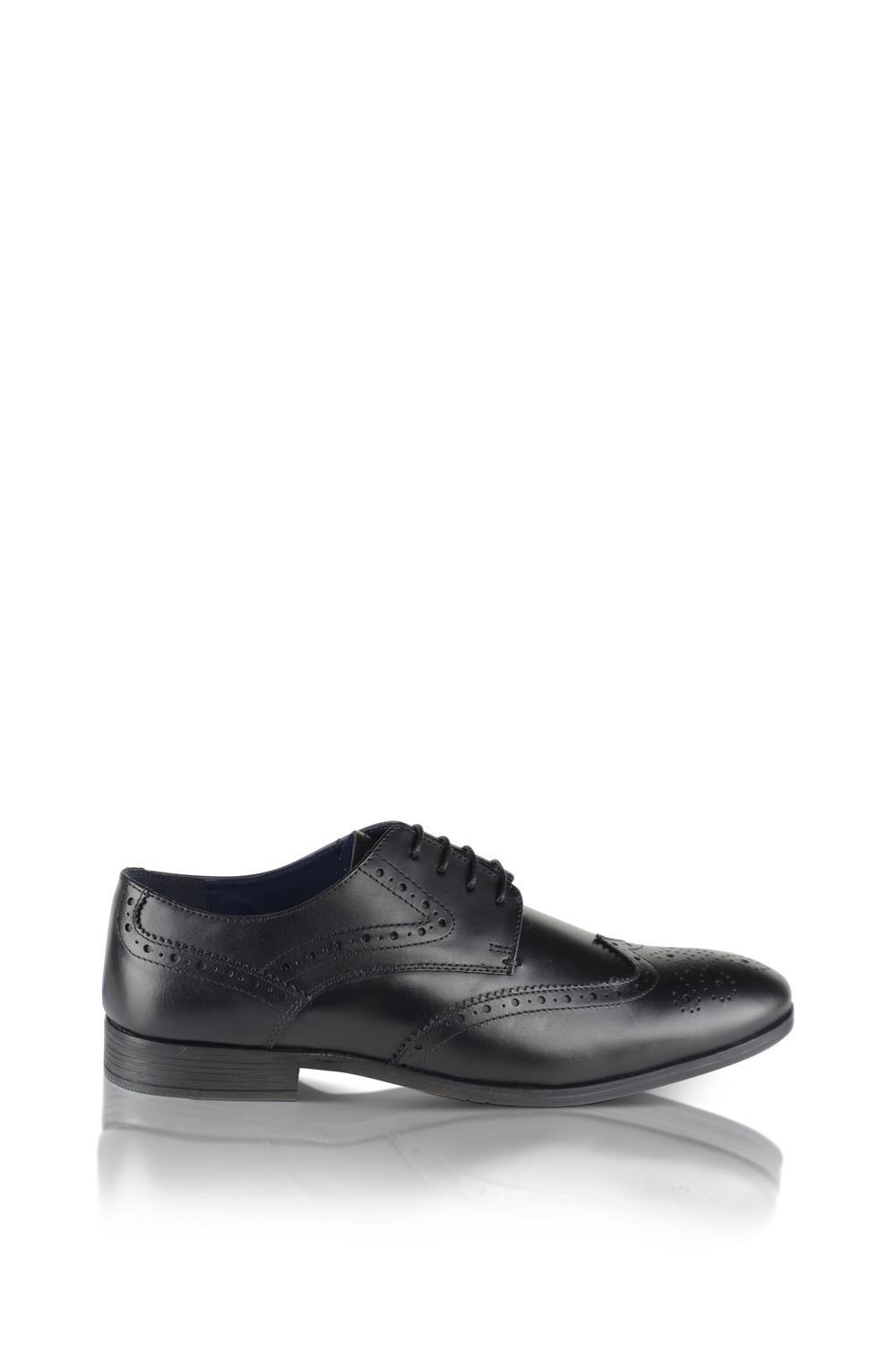 Wilson Leather Lace-up Smart Formal Brogue Shoes by SILVER STREET LONDON