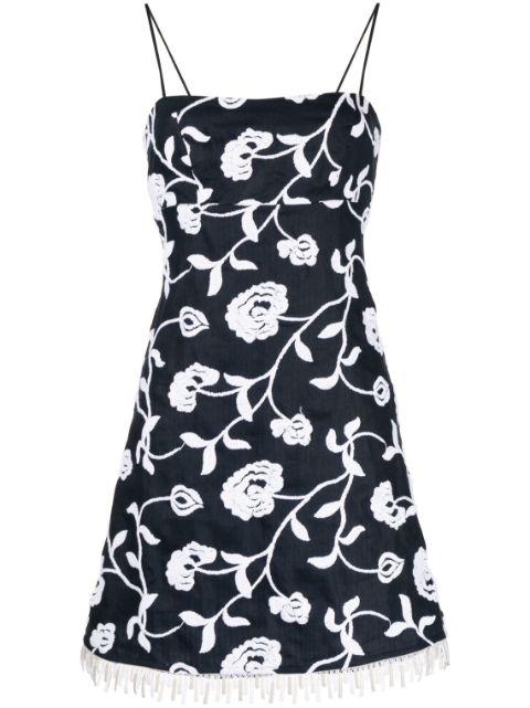 Balerina floral-embroidered minidress by SILVIA TCHERASSI