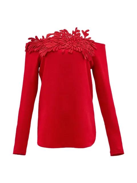 Belinda floral-appliqué blouse by SILVIA TCHERASSI