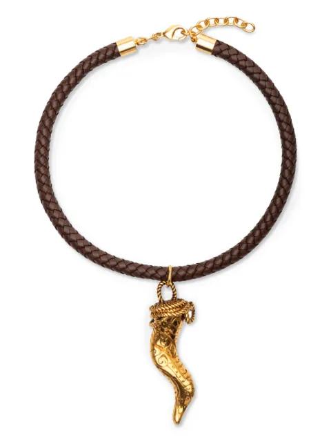 Dominica braided charm neckace by SILVIA TCHERASSI