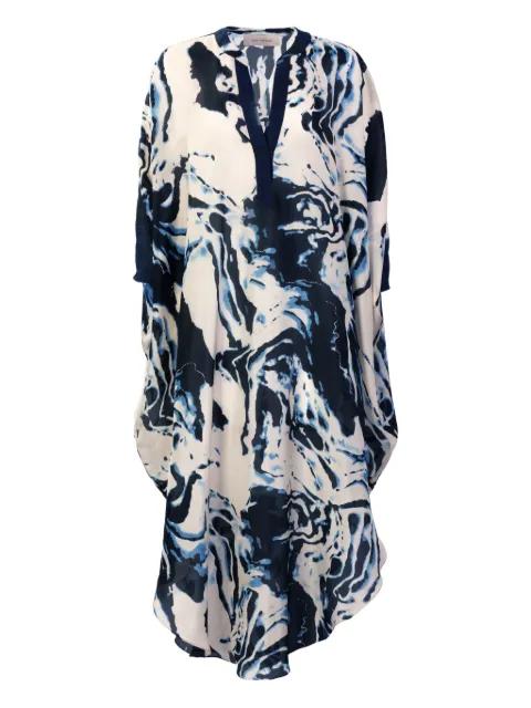 Elea abstract-print midi dress by SILVIA TCHERASSI