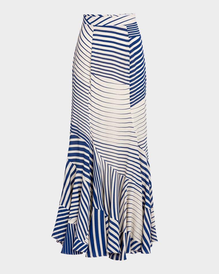 Florina Striped Maxi Skirt by SILVIA TCHERASSI