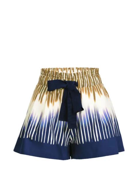 Giorgio abstract tie mini shorts by SILVIA TCHERASSI