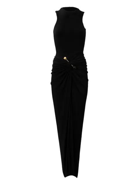 Len pin-embellished ruched maxi dress by SILVIA TCHERASSI