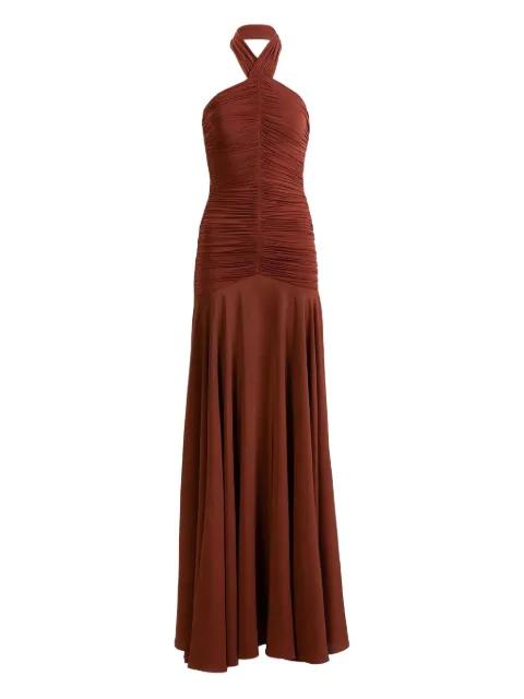 Moira ruched maxi dress by SILVIA TCHERASSI