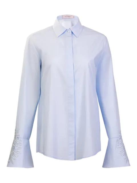 Neve flared embroidered shirt by SILVIA TCHERASSI