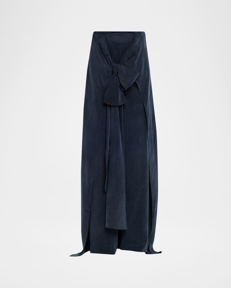Nuria Front-Tie Wide-Leg Pants by SILVIA TCHERASSI