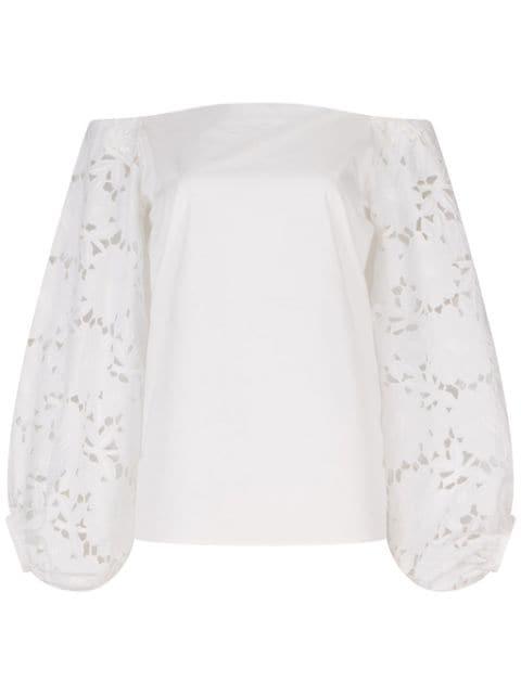 Stephanie organic cotton off-shoulder blouse by SILVIA TCHERASSI