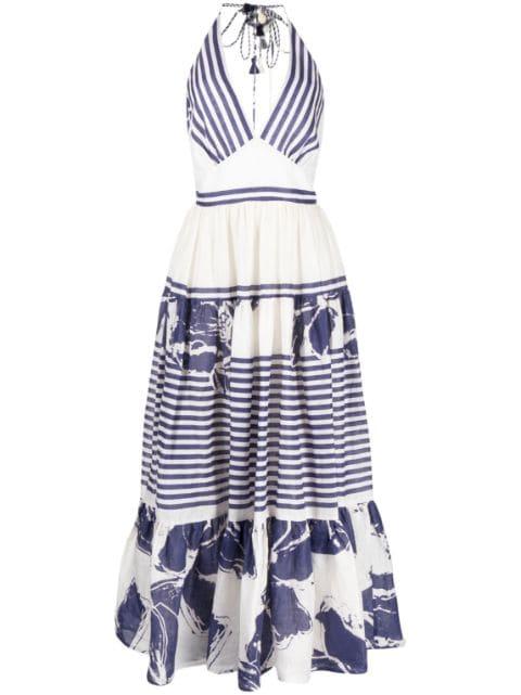Valerie floral stripes-print dress by SILVIA TCHERASSI