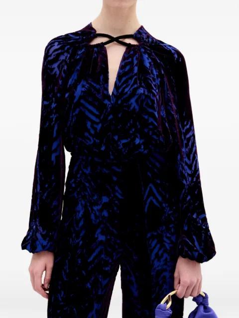 Ximena velvet blouse by SILVIA TCHERASSI
