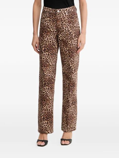 Ronney animal print jeans by SILVIAN HEACH