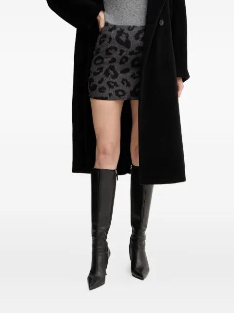 animal-print zip skirt by SILVIAN HEACH