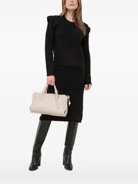 cable-knit ruffled sweater by SILVIAN HEACH