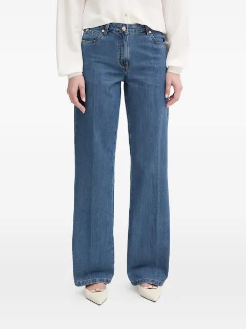 logo-embroidery jeans by SILVIAN HEACH