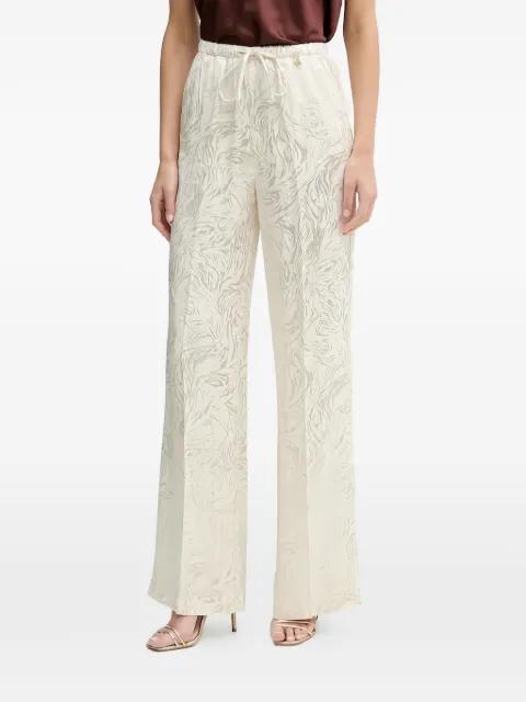patterned drawstring-fastening palazzo pants by SILVIAN HEACH