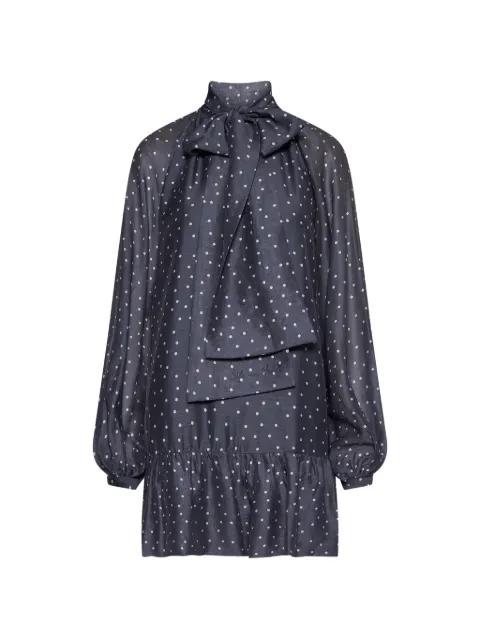 polka-dot ruffle-trim dress by SILVIAN HEACH