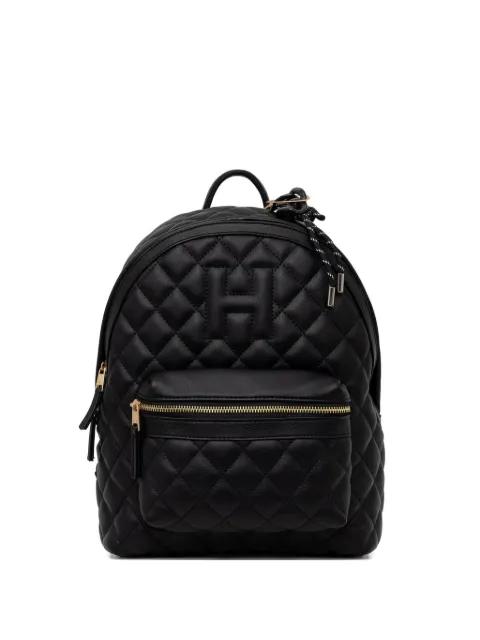 quilted logo-embossed backpack by SILVIAN HEACH