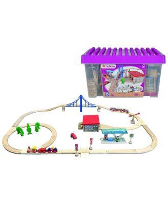 Eichhorn Large Wooden Train Set by SIMBA TOYS