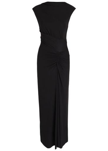Acacia draped jersey maxi dress by SIMKHAI