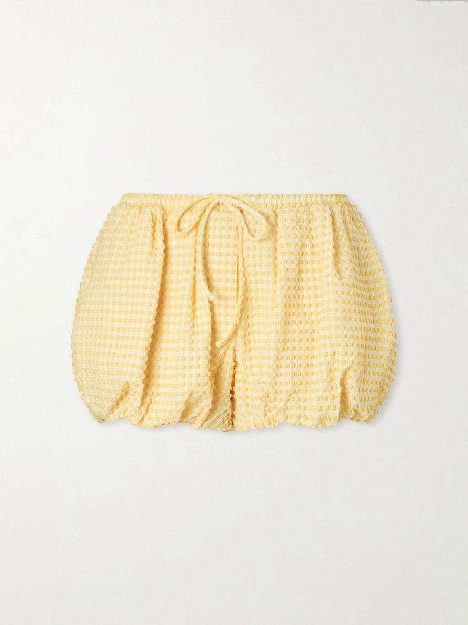 Addie checked seersucker shorts by SIMKHAI