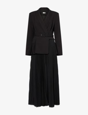 Alexandra Blazer Woven Midi Dress by SIMKHAI