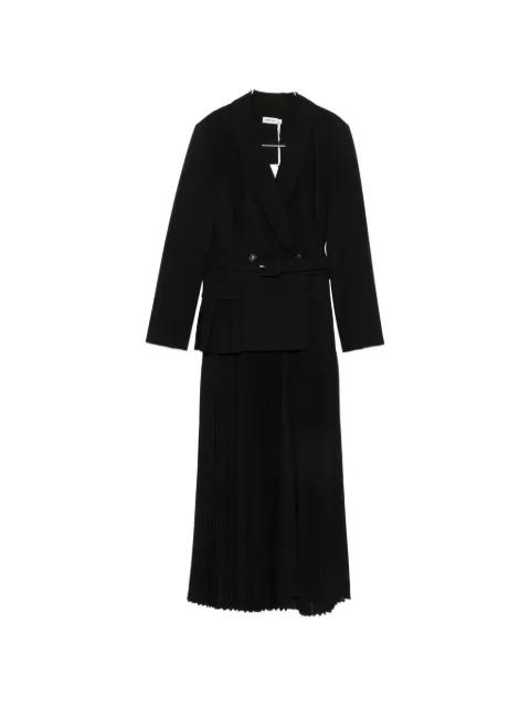 Alexandra double-breasted pleated midi dress by SIMKHAI