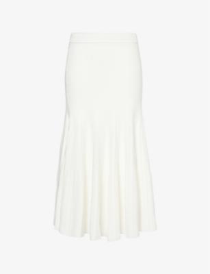 Anltha ribbed knitted midi skirt by SIMKHAI