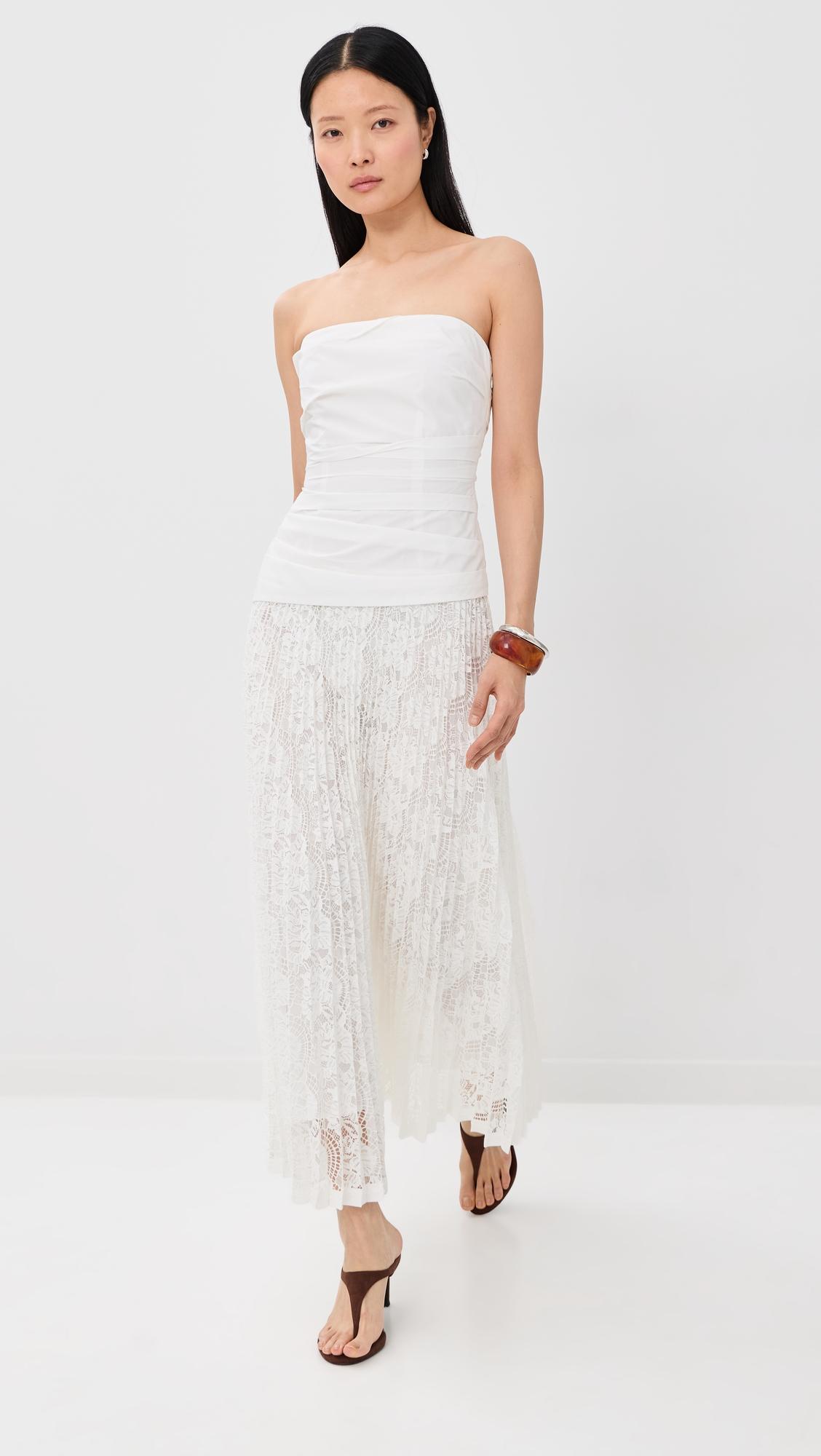 Annalise Cotton Lace Midi Dress by SIMKHAI