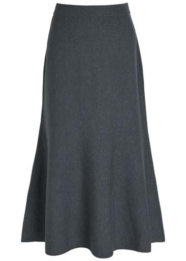 Atwood wool midi skirt by SIMKHAI